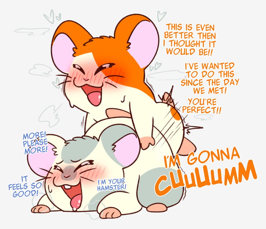 anal anal_penetration announcing_orgasm biped dialogue happy happy_sex male male/male on_top open_mouth penetration sex text crushpepper hamtaro_(series) hamtaro oxnard_(hamtaro) cricetid hamster mammal rodent digital_drawing_(artwork) digital_media_(artwork) english_text hi_res