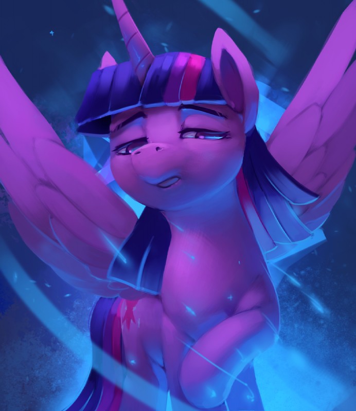 cutie_mark feathered_wings feathers female feral hair half-closed_eyes horn narrowed_eyes solo wings rodrigues404 friendship_is_magic hasbro my_little_pony mythology twilight_sparkle_(mlp) equid equine mammal mythological_creature mythological_equine winged_unicorn 2018