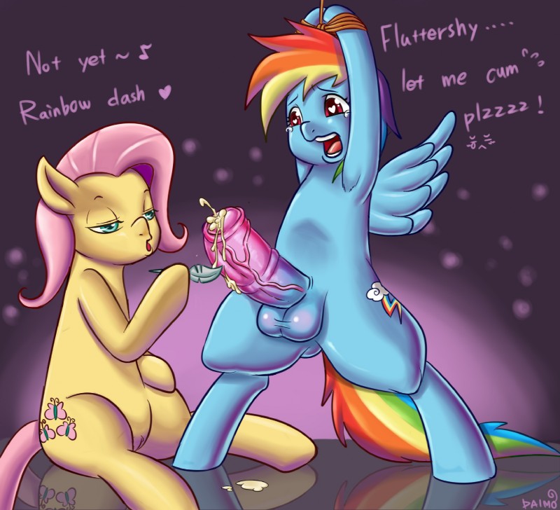 fluttershy and rainbow dash (friendship is magic and etc) created by daimo