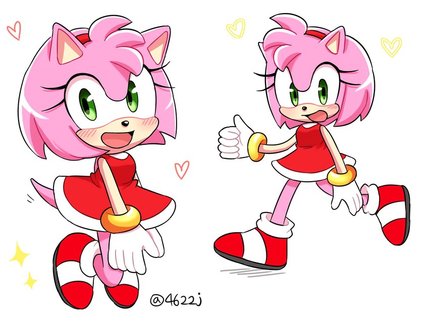 amy rose (sonic the hedgehog (series) and etc) created by 4622j
