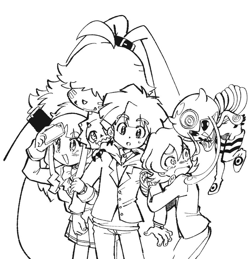 kiyoshiro higashimitarai, angoramon, gammamon, jellymon, hiro amanokawa, and etc (digimon ghost game and etc) created by kimoppo