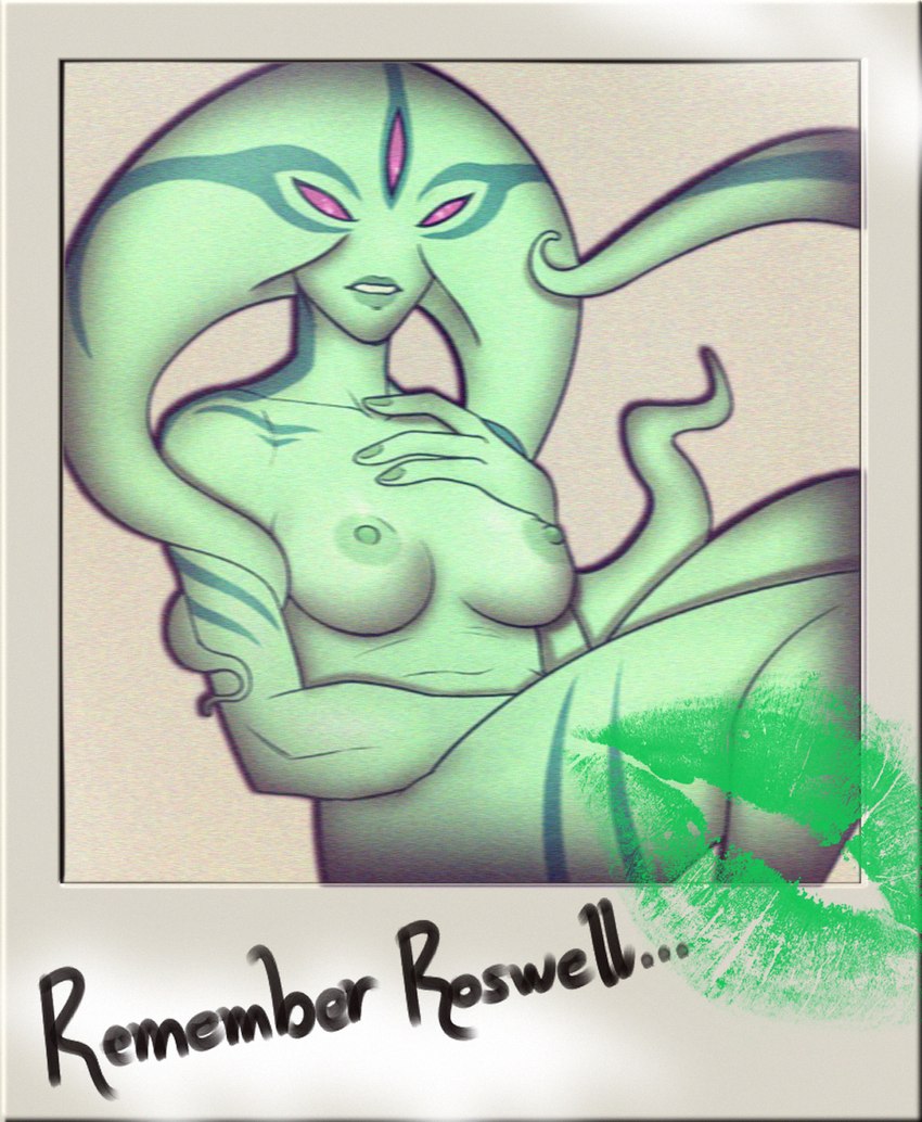 3_eyes 4_fingers areola black_text breasts colored_nails female female_humanoid fingernails fingers green_areola green_lips green_lipstick green_nipples green_tail head_tentacle kiss_mark lips lipstick makeup markings medium_breasts multi_eye multicolored_body multicolored_skin nails nipples not_furry nude nude_female nude_humanoid pink_eyes polaroid_photo solo tail teal_body teal_fingernails teal_markings teal_nails teal_skin teal_tail text two_tone_body two_tone_skin two_tone_tail tharrek ben_10 cartoon_network xylene alien alien_humanoid humanoid uxorite 2022 english_text hi_res