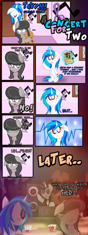 octavia and vinyl scratch (friendship is magic and etc) created by kristysk