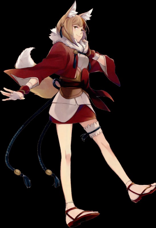 brown_eyes clothed clothing female smile solo unknown_artist fire_emblem fire_emblem_fates nintendo selkie_(fire_emblem_fates) animal_humanoid canid canid_humanoid canine canine_humanoid fox_humanoid humanoid mammal mammal_humanoid alpha_channel hi_res