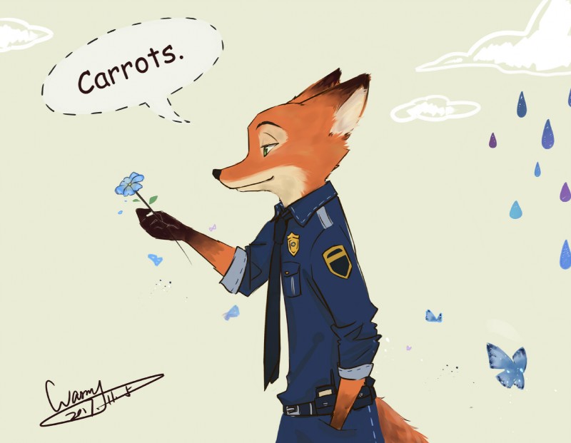 nick wilde (zootopia and etc) created by warmy (artist)