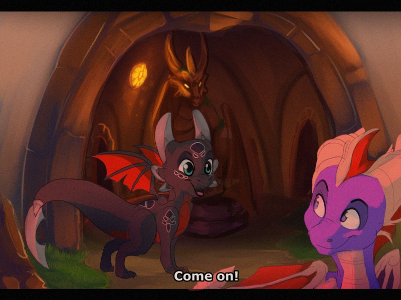 cynder and spyro (european mythology and etc) created by wanderertamplior