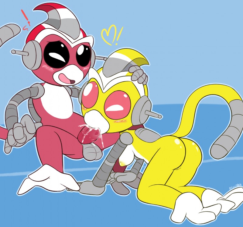 nova and sparx (super robot monkey team hyperforce go) created by felino