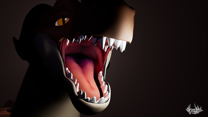 feral male mouth_shot open_mouth solo sprucethedeer mythology malfaren dragon lizard mythological_creature mythological_scalie reptile scalie rendered 16:9 2020 3d_(artwork) digital_media_(artwork) widescreen