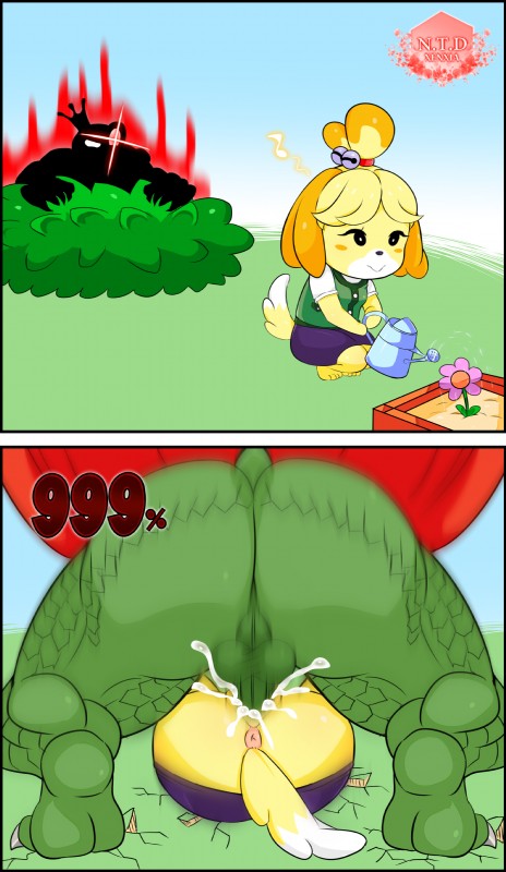 isabelle and king k. rool (super smash bros. ultimate and etc) created by atelier sol aer and vixenxia