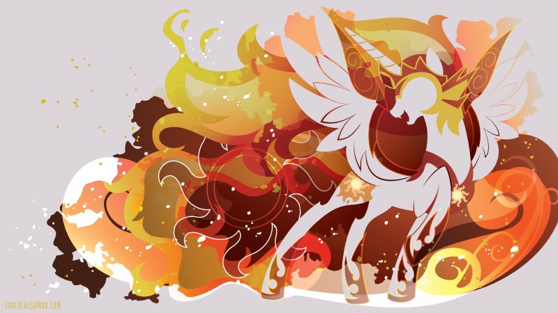 female feral frutiger_metro horn silhouette solo wings sambaneko friendship_is_magic hasbro my_little_pony mythology daybreaker_(mlp) equid equine mammal mythological_creature mythological_equine winged_unicorn 16:9 4k absurd_res hi_res wallpaper widescreen