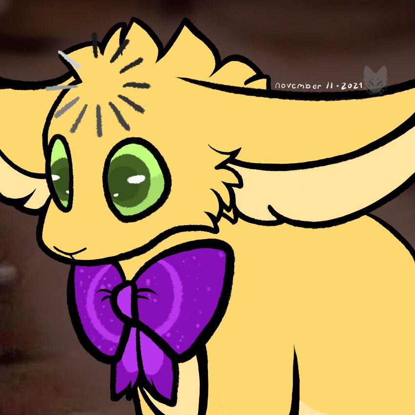 bow_ribbon clothing detailed_background fennec_ears feral feralized fur green_eyes hair head_empty humor joke loading machine male purple_bow purple_clothing shitpost solo text yellow_body yellow_fur qtippywastaken five_nights_at_freddy's scottgames spring_bonnie_(fnaf) animatronic lagomorph leporid mammal rabbit robot 1:1 2021 digital_drawing_(artwork) digital_media_(artwork) english_text hi_res meme signature