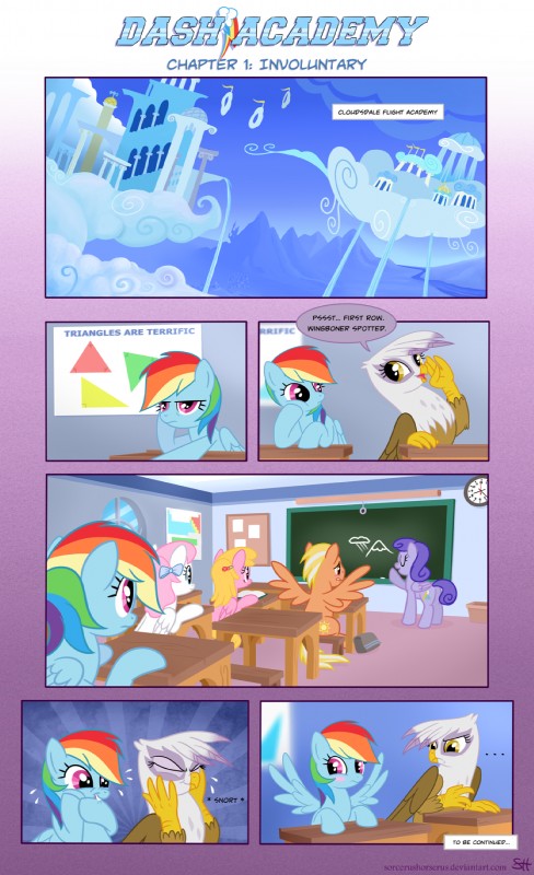 gilda and rainbow dash (friendship is magic and etc) created by sorc