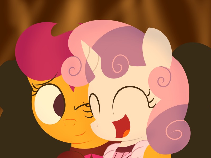 scootaloo and sweetie belle (friendship is magic and etc) created by dtcx97