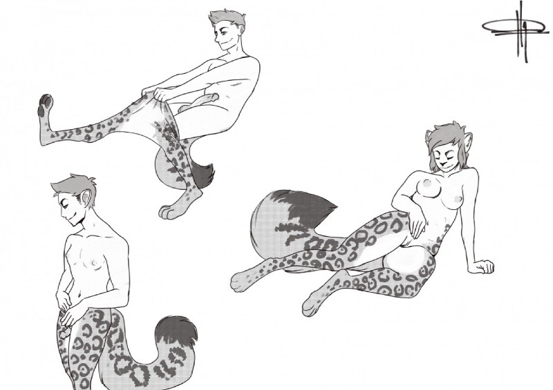 anthro balls basic_sequence breasts clothed clothing feet female fur gender_transformation genitals hindpaw legwear lying male markings mtf_transformation multiple_poses nipples nude partial_transformation pawpads paws penis pose pussy small_breasts solo spots spotted_body spotted_fur standing stockings suit_transformation three_frame_image three_frame_sequence topless transformation transformation_sequence transformative_clothing pesimist felid human mammal pantherine snow_leopard 2019 greyscale monochrome multiple_images sequence