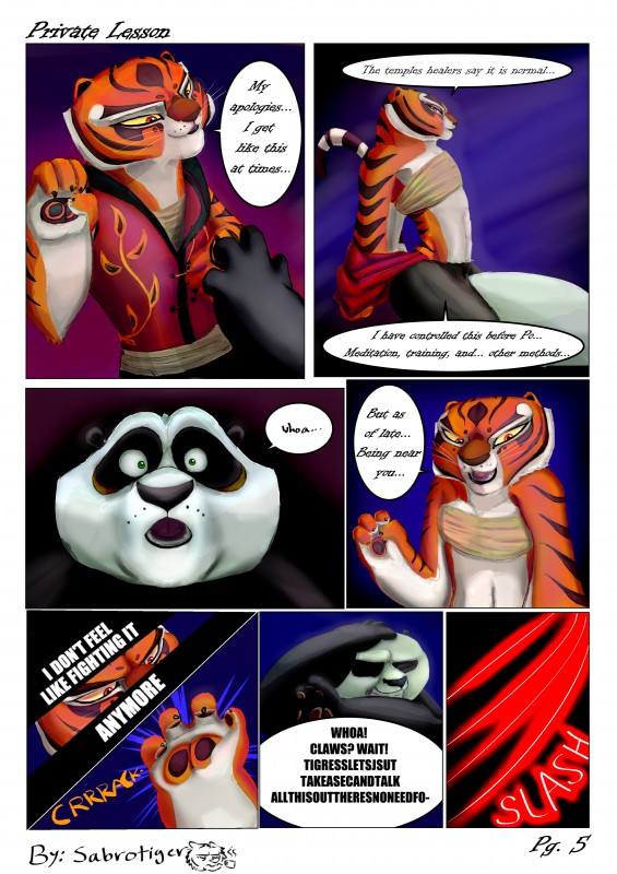 master po ping and master tigress (kung fu panda and etc) created by sabrotiger