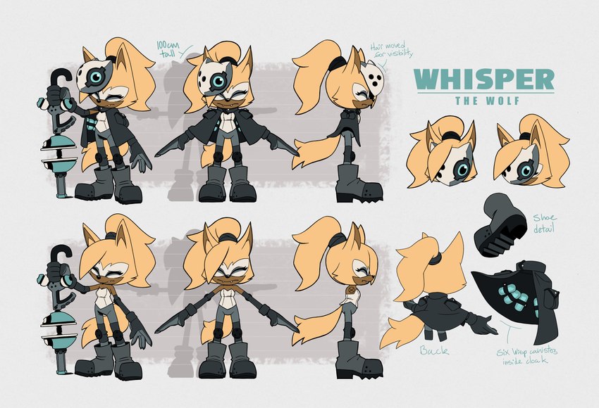 whisper the wolf (sonic the hedgehog (comics) and etc) created by evan stanley