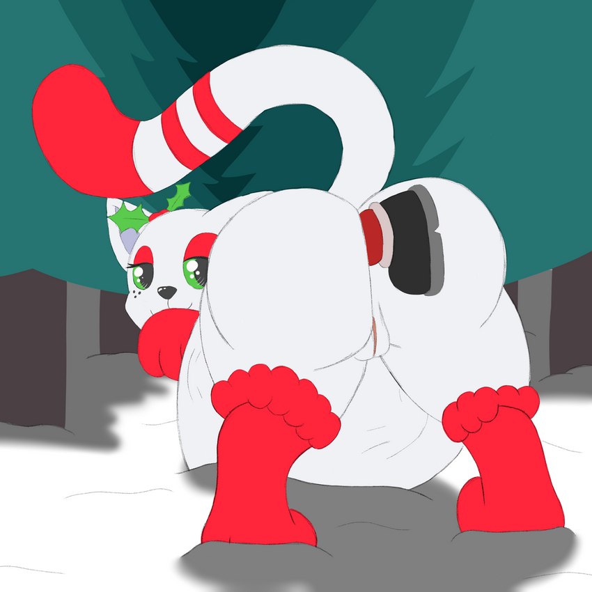 junipurr and santa claus (christmas) created by foxkai