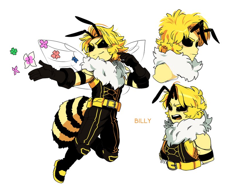 anthro crossgender male solo lui-ra billy_(lui-ra) arthropod bee hymenopteran insect