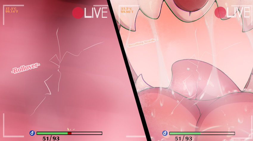 ambiguous_form ambiguous_gender bodily_fluids breath buckteeth camera_view cracks drooling fangs first_person_view gameplay_mechanics gender_symbol gui health_bar imminent_vore male_symbol mouth_shot number open_mouth oral_vore pink_background pink_tongue recording saliva saliva_on_tongue saliva_string simple_background soft_vore solo symbol teeth temperature text tongue tongue_out uvula vore tinymunch nintendo pokemon ambiguous_species cinderace generation_8_pokemon lagomorph leporid mammal pokemon_(species) 2019 digital_drawing_(artwork) digital_media_(artwork) hi_res sequence shaded