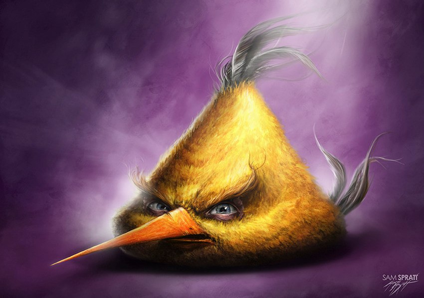 chuck (rovio entertainment and etc) created by sam spratt