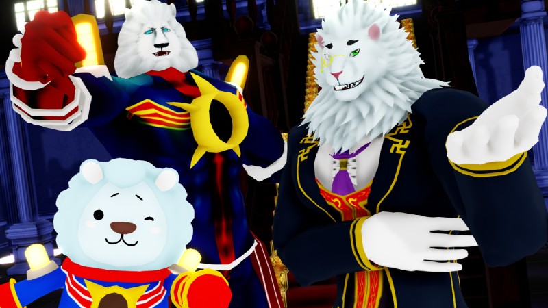 anthro clothed clothing eyewear fully_clothed fur looking_at_viewer male mane monocle muscular muscular_male white_body white_fur malicekira fate_(series) lifewonders tokyo_afterschool_summoners type-moon caster_thomas_edison snow_(tas) felid lion mammal pantherine 16:9 3d_(artwork) digital_media_(artwork) mikumikudance_(artwork) widescreen