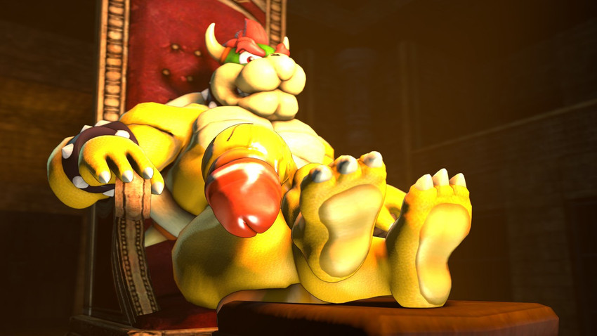 anthro big_penis feet feet_up genitals humanoid_genitalia humanoid_penis looking_at_viewer male muscular muscular_anthro muscular_male penis sitting solo supported_legs supeario mario_bros nintendo bowser koopa scalie 16:9 3d_(artwork) digital_media_(artwork) source_filmmaker_(artwork) widescreen