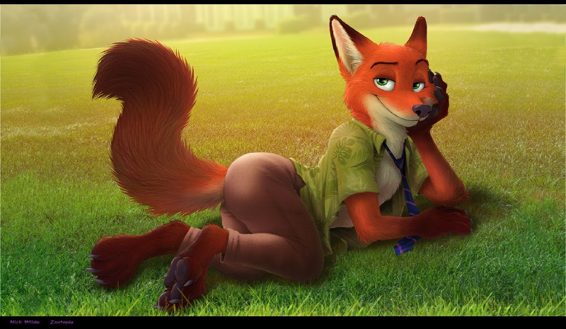 nick wilde (zootopia and etc) created by zenthetiger