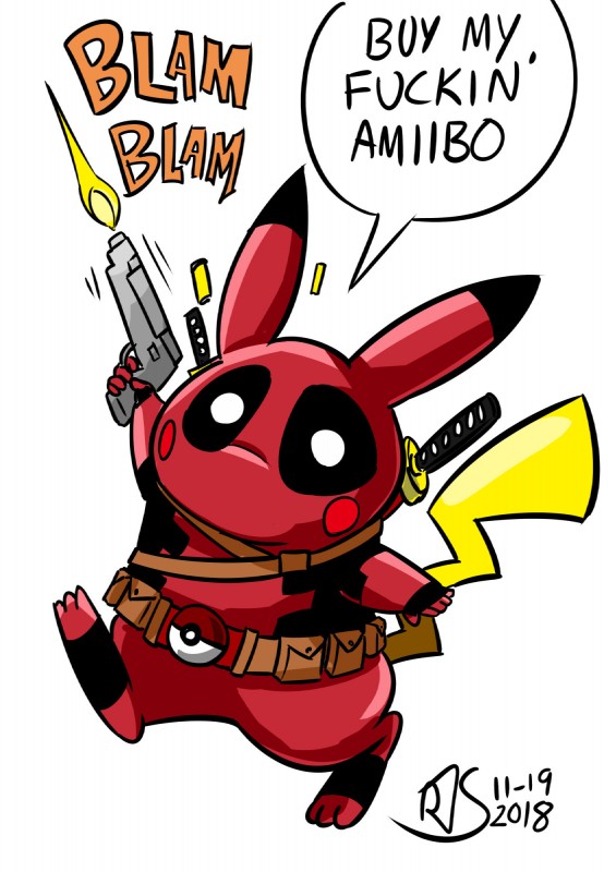 deadpool and pikapool (nintendo and etc) created by ronnieraccoon