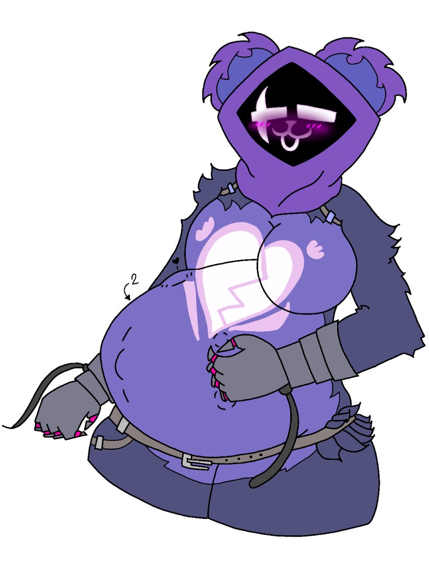 abdominal_bulge anthro belly big_belly breasts clothing eye_scar facial_scar female hood maternal navel pregnant pregnant_anthro pregnant_female scar solo thick_thighs wolfy_the_dumbass epic_games fortnite raven_team_leader bear humanoid mammal 3:4 hi_res mother_(lore) parent_(lore)