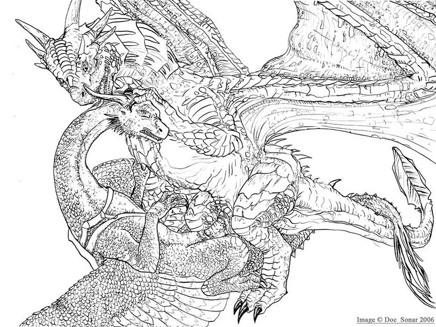 draco and saphira (inheritance cycle and etc) created by docsonar