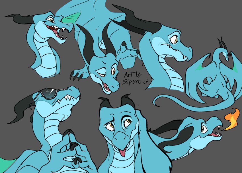 bite biting_lip butt claws facial_expressions fangs feral fire green_body green_scales happy horn impressed multiple_expressions multiple_poses nervous pose scales smug solo teeth wings yellow_eyes blitzdrachin conditional_dnp mythology narse_(character) dragon mythological_creature mythological_scalie scalie meme