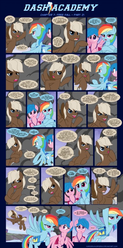 dumb-bell, firefly, and rainbow dash (friendship is magic and etc) created by sorc