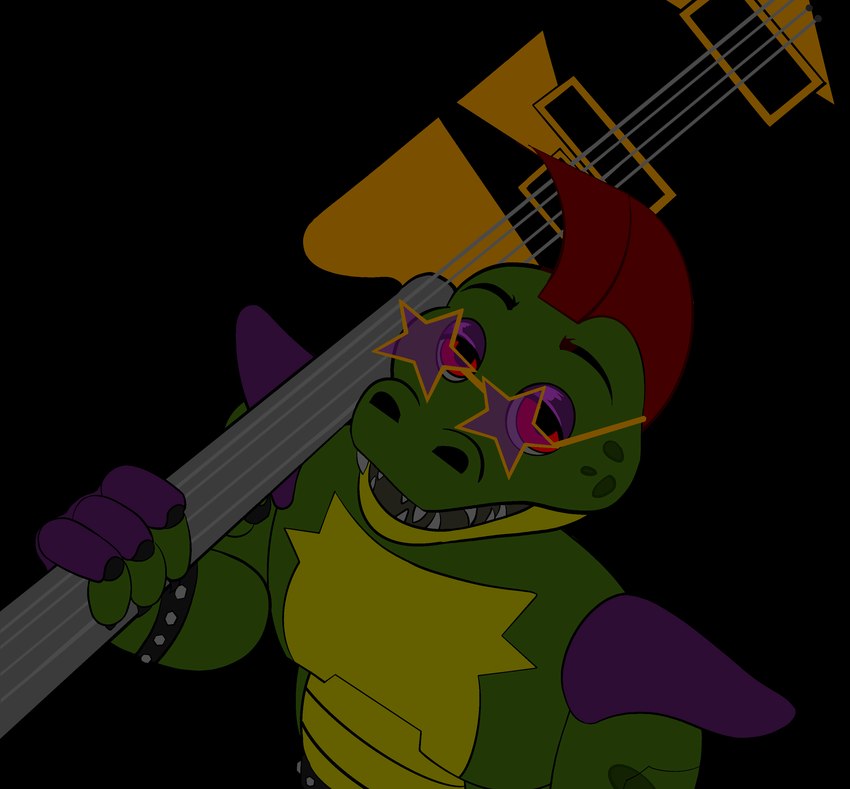 bass_guitar fingers guitar machine musical_instrument open_mouth plucked_string_instrument sharp_teeth solo string_instrument teeth nubulaxx five_nights_at_freddy's five_nights_at_freddy's:_security_breach scottgames steel_wool_studios montgomery_gator alligator alligatorid animatronic crocodilian reptile robot scalie 2024 absurd_res digital_media_(artwork) hi_res icon