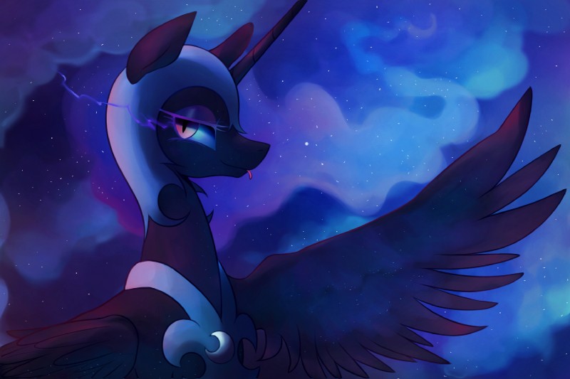 nightmare moon (friendship is magic and etc) created by marenlicious