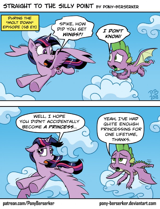 spike and twilight sparkle (friendship is magic and etc) created by pony-berserker