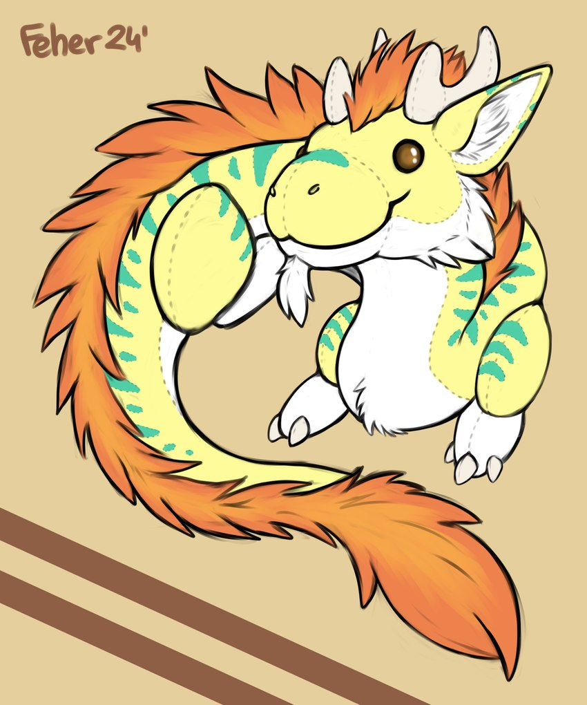 feral male plushie quadruped solo tail tail_tuft tuft feher mythology gelavem animate_inanimate dragon eastern_dragon living_plushie mythological_creature mythological_scalie scalie noodle_(disambiguation) 5:6 hi_res