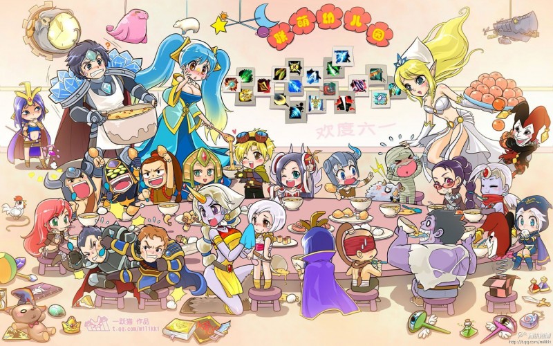 clothed clothing daycare female feral food group horn large_group male skimpy soup unknown_artist league_of_legends riot_games tencent amumu_(lol) ashe_(lol) cassiopeia_(lol) darius_(lol) dr._mundo_(lol) ezreal_(lol) garen_(lol) irelia_(lol) janna_(lol) katarina_du_couteau_(lol) leblanc_(lol) lee_sin_(lol) master_yi_(lol) riven_(lol) sejuani_(lol) shaco_(lol) sona_(lol) soraka taric_(lol) tryndamere_(lol) varus_(lol) vayne_(lol) xin_zhao_(lol) zilean_(lol) avian bird canid canine canis chicken darkin domestic_dog galliform gallus_(genus) human humanoid mammal phasianid 16:10 hi_res widescreen