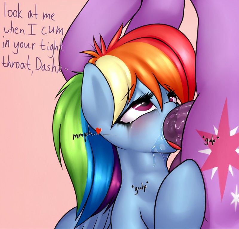 rainbow dash and twilight sparkle (friendship is magic and etc) created by elzzombie