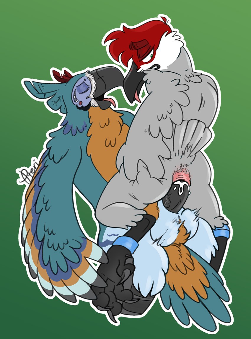 kass and pteri (the legend of zelda and etc) created by pteri (artist)