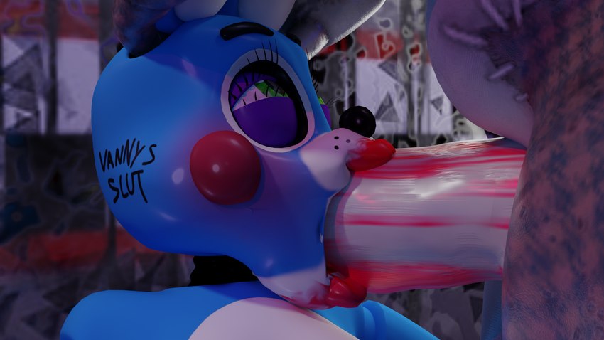 anthro blue_body duo erection femboy genitals green_eyes herm holding_both_ears humanoid_genitalia humanoid_penis intersex intersex/male machine makeup male nude open_mouth oral oral_penetration penetration penile penis smudged_makeup anonymousfm five_nights_at_freddy's five_nights_at_freddy's:_security_breach five_nights_at_freddy's_2 scott_cawthon scottgames steel_wool_studios toy_bonnie_(fnaf) vanny_(fnaf) animatronic humanoid lagomorph leporid mammal rabbit robot 16:9 2023 3d_(artwork) blender_(artwork) digital_media_(artwork) hi_res widescreen