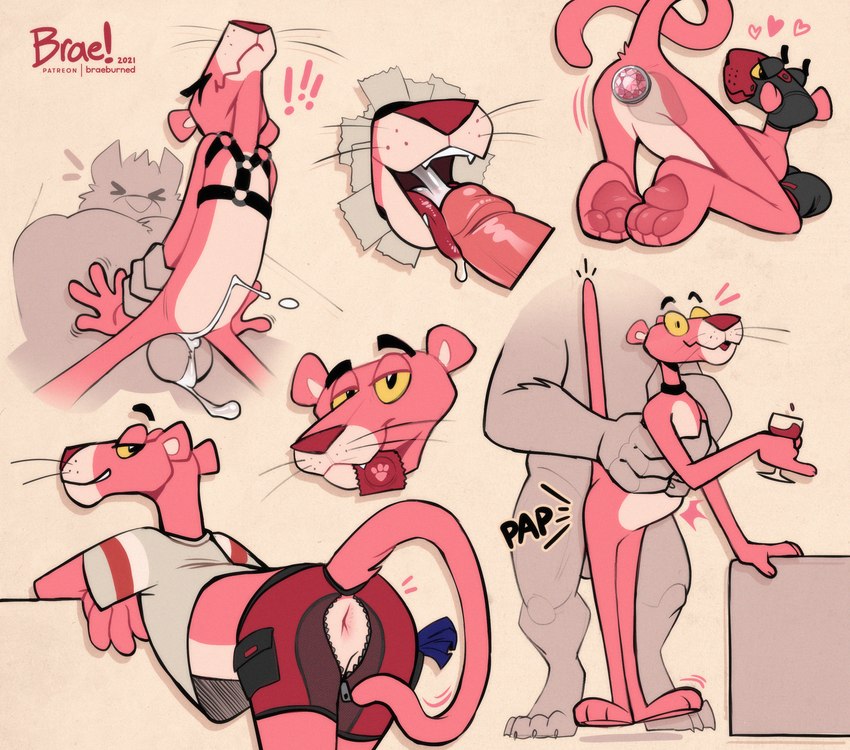 pink panther (pink panther (series)) created by braeburned