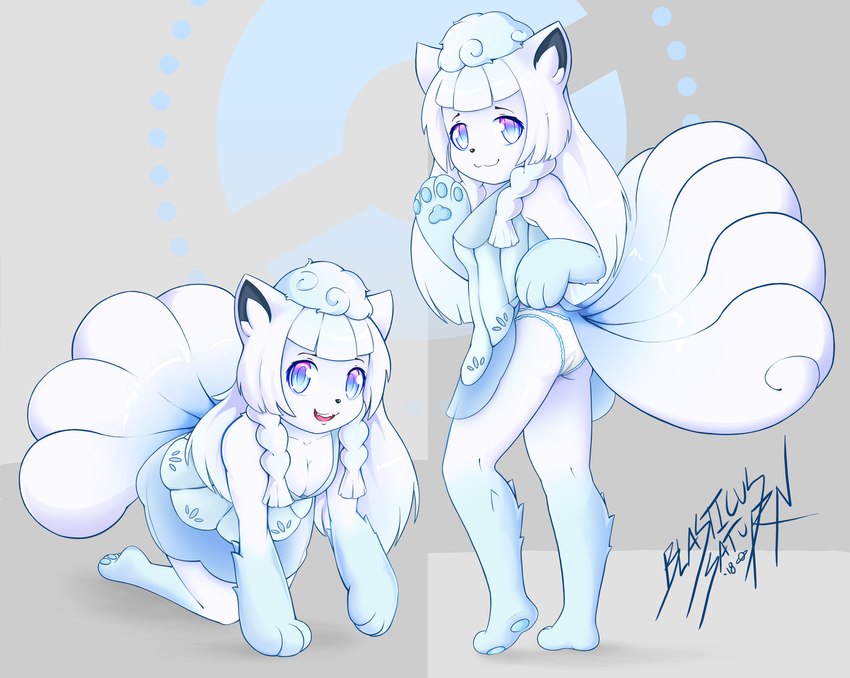 anthro anthrofied breasts butt cleavage clothed clothing dress female inner_ear_fluff kemono looking_at_viewer looking_back multiple_poses open_mouth panties pokemorph pose simple_background smile solo tuft underwear young blasticussaturn nintendo pokemon lillie_(pokemon) pokemon_trainer snowy_(pokemon) alolan_form alolan_vulpix generation_7_pokemon pokemon_(species) regional_form_(pokemon) 2018 absurd_res hi_res