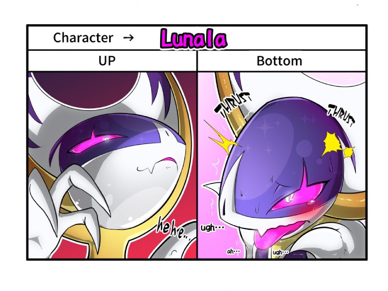 ahegao ambiguous_gender blush bodily_fluids looking_pleasured solo suggestive tears text tongue tongue_out kicktyan nintendo pokemon generation_7_pokemon legendary_pokemon lunala pokemon_(species) 2016 4:3 english_text expression_sheet