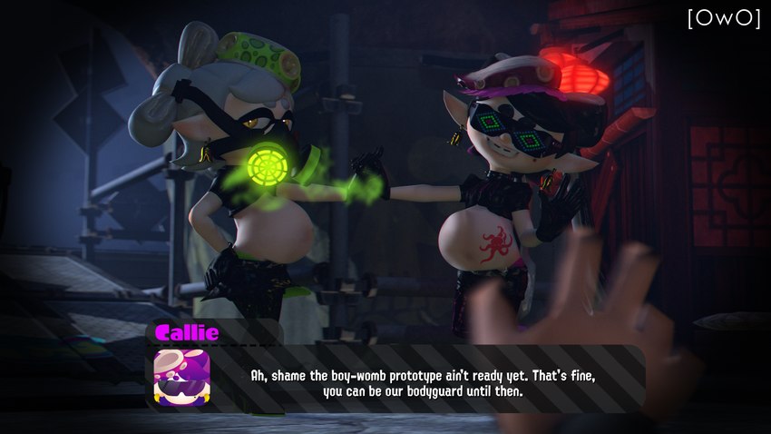 callie, inkling boy, inkling girl, and marie (nintendo and etc) created by owo sfm