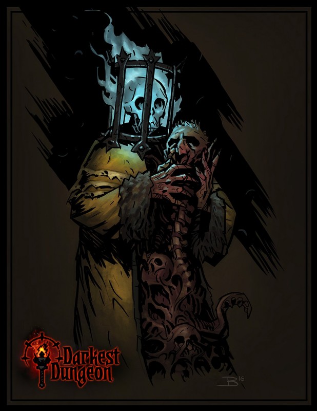 ambiguous_gender assimilation blood blue_fire bodily_fluids bone colored_fire fire flaming_skull nightmare_fuel skull skull_head solo spine tentacles text bourassa darkest_dungeon highwayman_(darkest_dungeon) the_collector_(darkest_dungeon) flesh_creature humanoid monster monstrous_humanoid 2016 english_text hi_res