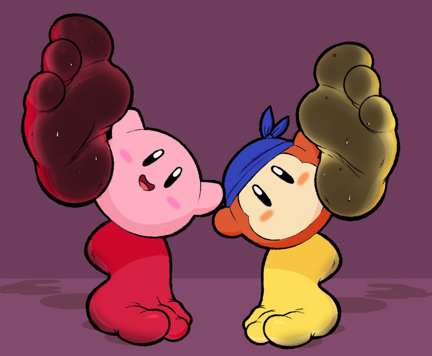 bandana waddle dee and kirby (kirby (series) and etc) created by imaslowperson
