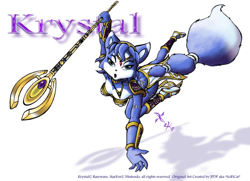 krystal (nintendo and etc) created by scificat