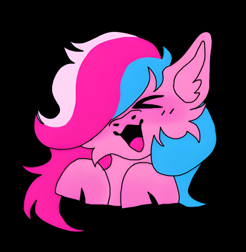 blush candy cotton_candy dessert eyes_closed female feral food fur hair hooves hooves_in_air multicolored_hair open_mouth pink_body pink_fur solo tongue anonymous_artist hasbro my_little_pony fan_character rileypony equid equine horse mammal pony alpha_channel hi_res