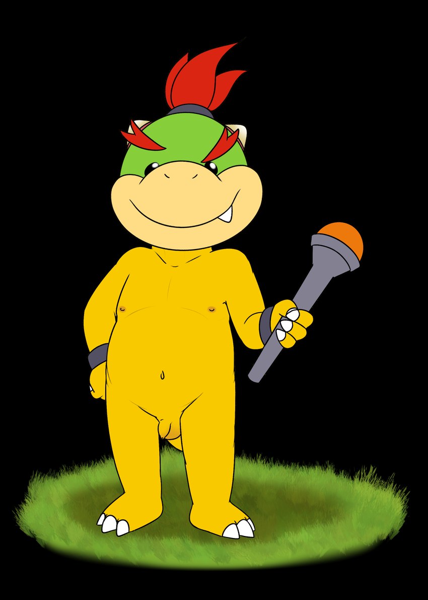 balls flaccid foreskin genitals magic_wand male nipples nude penis shell-less small_penis solo unretracted_foreskin young tribaldragon mario_bros nintendo bowser_jr. koopa scalie absurd_res alpha_channel hi_res