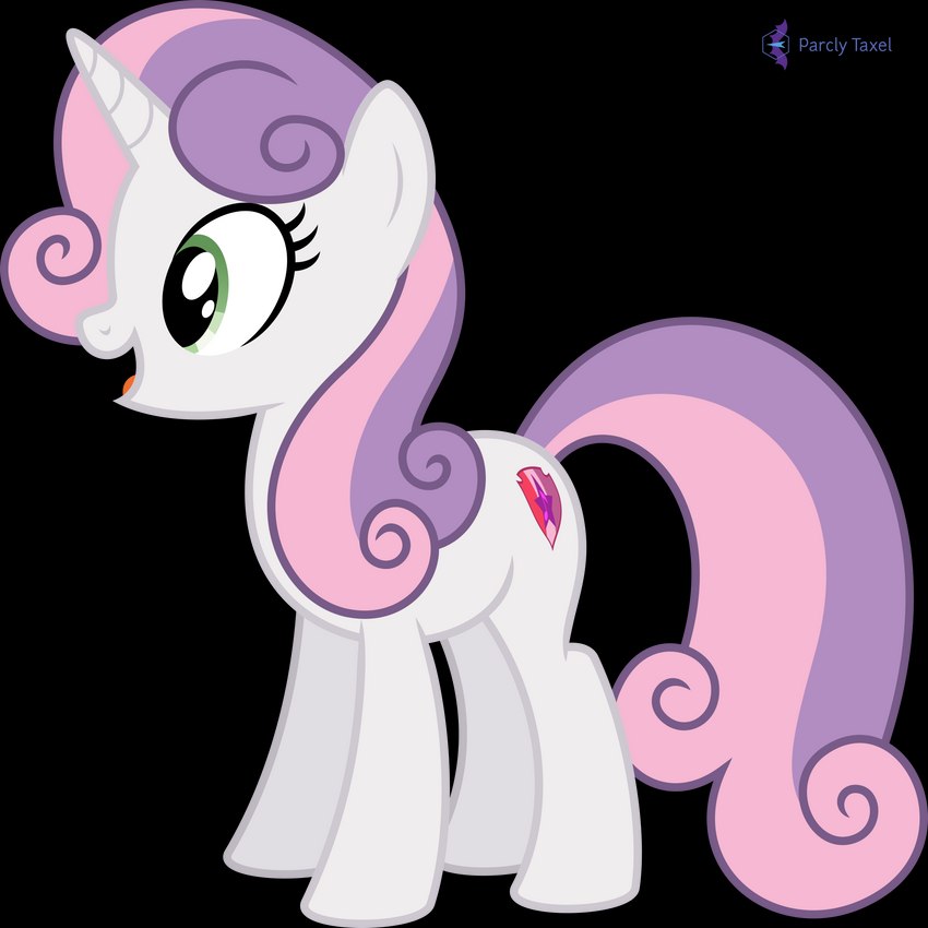 sweetie belle (friendship is magic and etc) created by parclytaxel